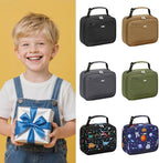 Lunch Box Kids Insulated Lunch Bag for Boys Girls Cute Reusable Lunch Tote Bag Waterproof Portable Thermal Lunch Box Kids for School Picnic Travel Blue Car