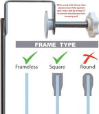 Insieme Extra Wide (32"x 16"x 4.7”) Towel Rack for Over Glass Shower Wall or Glass Shower Enclosure (Frameless or Frames up to 1.6" Thick). 2 Tier - Stainless Steel - No Rust