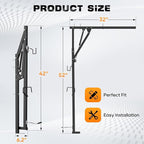 Ceiling Mounted Horizontal Bike Rack - Overhead Storage Space Saver, Ideal for Apartments, Garages & Tight Spaces