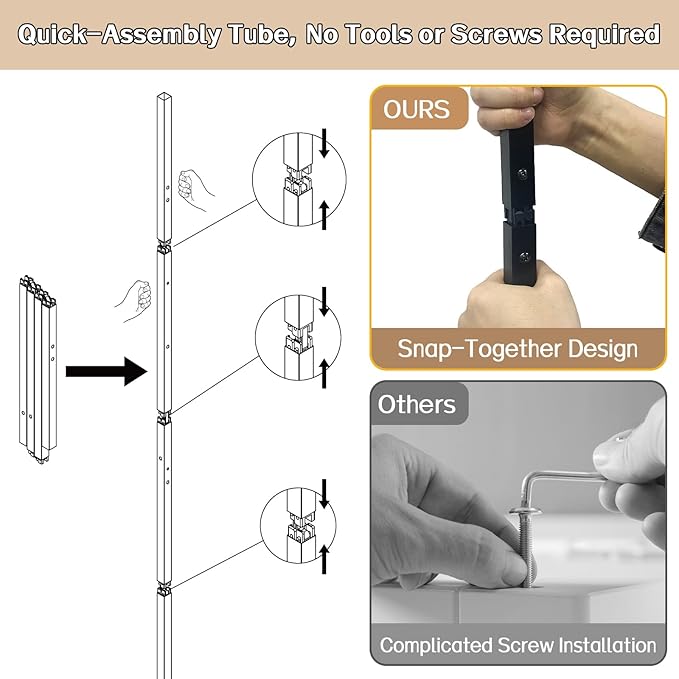 Over The Toilet Storage with Side Shelf, 7 Tier Bathroom Organizer Rack with Paper Holder, Hooks and Basket, Freestanding Above Toilet Shelf for Laundry, Quick Interlock Install (Vintage Brown)