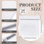 Nuenen 36 Pcs Mesh Laundry Wash Bags with Zipper Machine Washable Lingerie Bags for Washing Delicates Clothes Garment Underwear Blouse Hosiery Socks Travel (23 x 23 Inches,Gray)