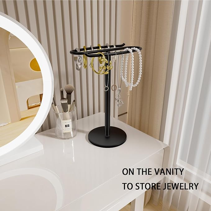 Hand Towel Holder Stand,S-Shaped Free-Standing Towel Rack Black SUS304 Stainless Steel Towel Bar Rack Stand Stand Hand Towel Rack Standing Towel Bar for Bathroom Kitchen Vanity Countertop