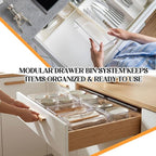 Maitys 12 Pcs Clear Drawer Organizer 9 x 6 x 2 Inches Plastic Rectangle Trays Makeup Vanity Storage Bins and Kitchen Drawers Dividers for Office Desk Silverware Kitchen Utensils