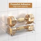 Shower Caddy, 3 Pack Large Capacity Bathroom Organizers and Storage, No Drilling Adhesive Rustproof Shelves with Soap Holder, Home Decor, Silver
