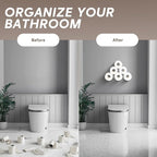 Wall Toilet Paper Holder for Extra 6 Rolls, Iron Wall Mount Toilet Roll Holder, Cloud Floating Toilet Paper Storage Rack, Metal Paper Roll Towel Holder Bathroom Decor Tissue Holder Shelf