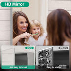 20 x 26 Farmhouse Medicine Cabinet for Bathroom, Silver Bathroom Mirror with Storage, Tempered Glass, Frameless Recessed or Wall Mount Aluminum Medicine Cabinet - Pre-Assembled