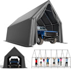 Portable Garage, 13 x 24 FT Heavy Duty RV Carport Canopy, Reinforced Steel A-Frame Truck Ports, Weatherproof All-Cover Outdoor Metal Garage Car Shelter, Superior Resistance to Tearing and Weathering