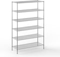 24" Deep x 60" Wide x 96" Height Wire Shelving Kit | 6-Tier | NSF Commercial Storage Rack Unit