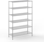 24" Deep x 60" Wide x 96" Height Wire Shelving Kit | 6-Tier | NSF Commercial Storage Rack Unit