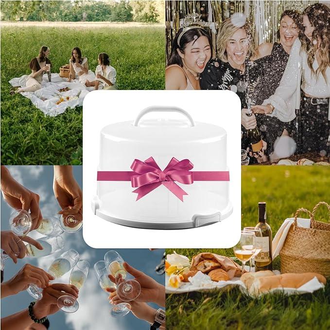 12 Inch Tall Cake Carrier Extra Large Cake Carrier with Lid and Handle