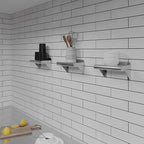 AmGood 6 in. x 10 in. Stainless Steel Wall Shelf | NSF | Metal Shelving | Garage, Laundry, Storage, Utility Room | Restaurant, Commercial Kitchen