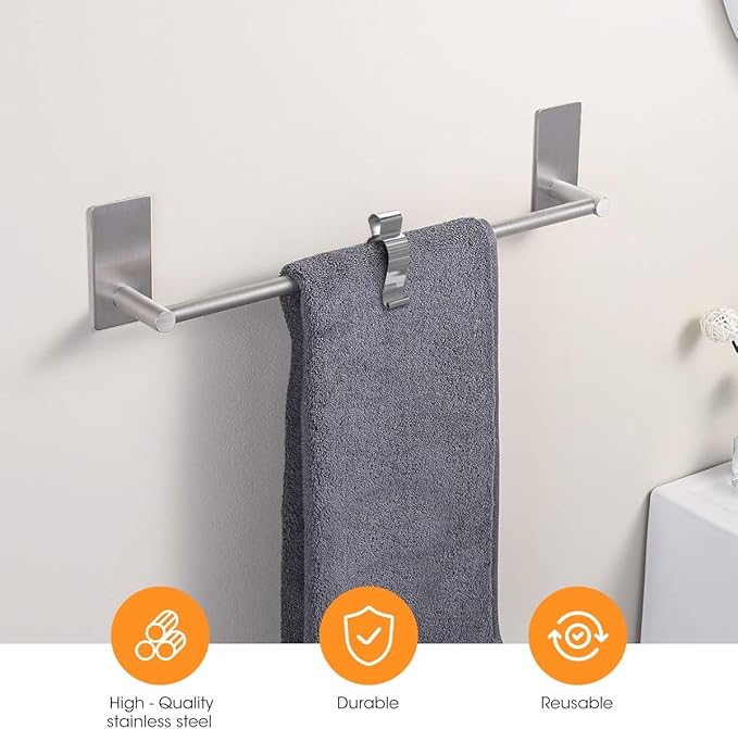 Aieve 6 Pcs Stainless Steel Towel Clips,Hand Towel Clips for Kitchen or Bathroom, Towel Holder Clips for Towel Rack,Oven Handle, Dishwasher, Stove
