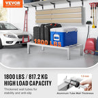 VEVOR Aluminum Dunnage Rack, 36” x 20” Commercial Food Floor Rack, 8” Off the Floor, 1800 lbs Capacity All-Welded Aluminum Storage, for Storage in Restaurants, Kitchens, Garages and Vehicles