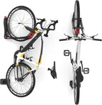TORACK BIKEPAL Space Saving Wall Mounted Swivel Bike Racks, Vertical Bike Wall Hangers for Garage Storage Solution (2 Pack)