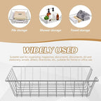 Yeaqee 6 Pcs Letter Tray Wire Paper Trays Stackable File Desk Organizer Metal File Paper Holder Basket for Desk Desktop Letter Storage for Office Home Classroom School(14'' x 10'' x 3'',Silver)
