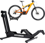 Brutus Professional Bike Floor Stand – Heavy Duty Steel Rack for E-Bikes & MTB up to 66 lbs (30kg) – Fits 26-29" Wheels & Tires up to 2.8" – Garage Storage & Wash