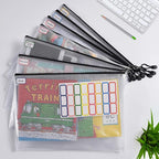 12PCS Mesh Zipper Pouch, Waterproof Tear-Resistant Document File Folders, A3 Size Zipper Documents Pouch Document Organizer Bags for School Office Home Travel Storage(17×12Inch)