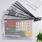 12 Pcs Plastic Mesh Zip File Bags, Waterproof Tear-Resistant Document File Folders, B4 Size Zipper Documents Pouch Document Organizer Bags for School Office Home Travel Storage(15.35×11.22Inch)