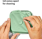 OXO Good Grips Airtight POP Container | Pistachio | Push Button Seal | For Sugar & Flour | 3 Containers with Mini Scoops, Pack of 2