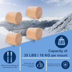 Hang 11 Ski Wall Mount - Ski Display Wall Mount, Minimalist Hardwood Hangers, Decorative Holders to Hang, Vertical Storage Rack for Garage, Showcase your Favorite Pastime