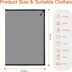 Extra Large Mesh Laundry Bag Heavy Duty Mesh Wash Bag with Drawstring Closure for College, Dorm, Travel, Family and Apartment Dwellers, 27 x 36 Inches, Black