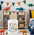 Baby Laundry Basket Baby Nursery Hamper Kids Laundry Basket Toy Storage Bin for Boys Room Decor Gift Baskets for Bedroom Bathroom(Dinosaur)
