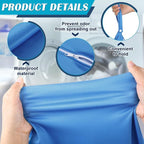 Shappy 2 Pcs Large Travel Laundry Bag Washable Waterproof Wet Dry Large Dirty Clothes Bag Bathing Workout(Solid Gray Blue)