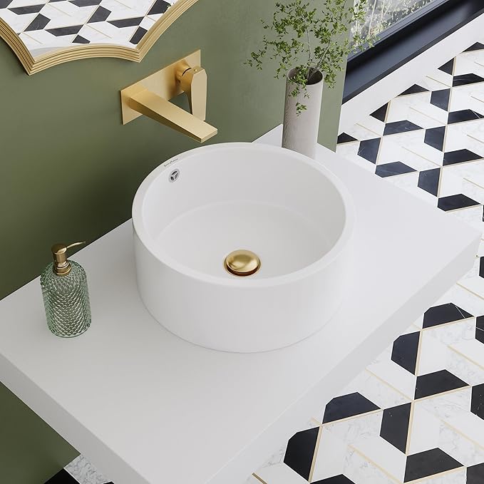 Monaco 36" Floating Bathroom Floating Vanity Counter in Glossy White (SM-VS252)