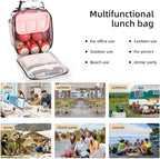 Lunch box Lunch bag for men women Insulated Lunchbox Lunch bags for Work Picnic Travel (Cow)