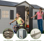 Lifetime 6446 Outdoor Storage Shed, 8 x 15 Foot, Desert Sand