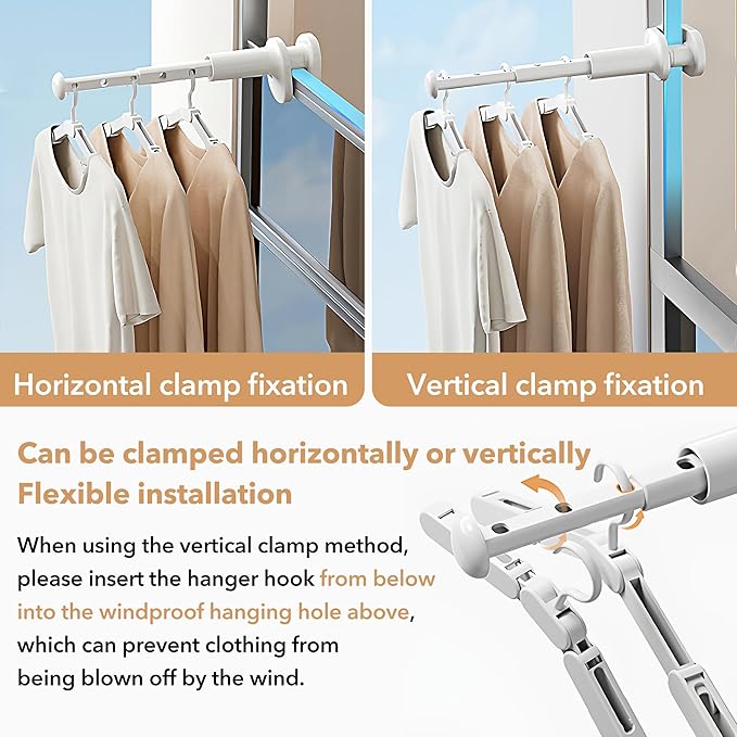 2 Pack Portable Mini Travel Drying Rack Clothing – Adjustable Space Saving Clothes Drying Rack with 6 Hangers, Foldable Laundry Drying Rack for Hotel, Balcony, Camping,Suitcase,Door