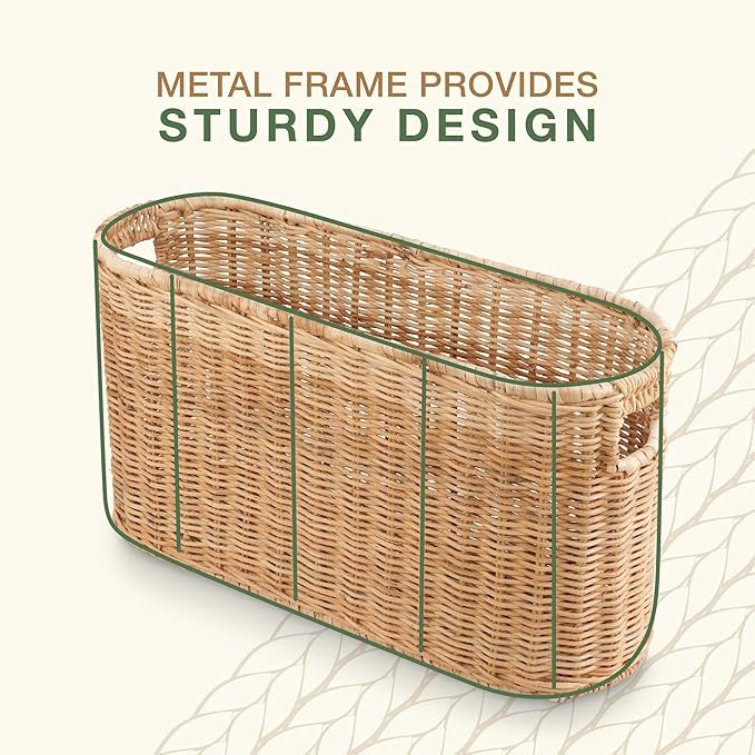 Rattan Toilet Paper Storage Basket
