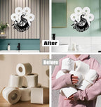 Peacock Toilet Tissue Holder,Animal Paper Holders,Decorative Metal Papers Holder,Funny Toilet Animal Storage for Bathrooms,Bathroom Paper Organizer for Extra 8 Rolls Wall Mounted Art Decor