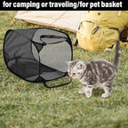 BATTOO Deluxe Strong Mesh Pop up Laundry Hamper Basket with Side Pocket Foldable Hamper for Laundry Room, Bathroom, Kids Room, College Dorm or Travel Black + Grey
