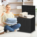 36 Gallon Resin Deck Box Outdoor Storage Box for Patio Furniture,Outdoor Cushions,Garden Tools and Pool Supplies,Waterproof,Lockable(Black,36Gallon)