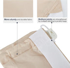 HOMEST 2 Pack XL Nylon Laundry Bag with Strap, Large Dirty Clothes Organizer, Easy Fit a Laundry Hamper or Basket, Can Carry Up to 4 Loads of Laundry, Beige