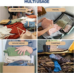 Simple Deluxe 8 Jumbo Space Saver Bags, Vacuum Storage Bags, Vacuum Seal Bags with Hand Pump for Comforters, Blankets, Bedding, Pillows and Clothes