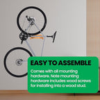 Bike Wall Mount - COR Indoor Bicycle Rack | Bamboo Bike Rack Storage with Removeable Shelf
