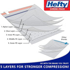 Hefty Shrink-Pak – 6 Extra Large Vacuum Seal Storage Bags – Space Saver Bags for Clothing, Pillows, Towels, or Blankets, 6 x XL Bags
