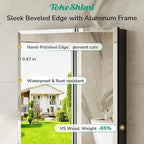 TokeShimi 14 x 24 Medicine Cabinet with Mirror, Assembly Required, Black Recessed Bathroom Medicine Cabinet with Tempered Beveled Mirror, Stepless Adjustable Shelves, DTC Hinge