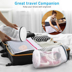 2 Pack 2 Size Large Shoe Washing Machine Bag, Durable Honeycomb Mesh Laundry Bag with Zipper for Sneakers, Running Shoes, Sock, Bras, Delicates and Toys