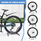 Bike Floor Stand for Mountain MTB & Road Bicycles 23c-4.0 inch Wide Tire 20-29 inch Tire Indoor Outdoor Bike Rack Bicycle Floor Stand Black