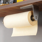 ZUNTO Paper Towel Holder Under Cabinet - Self Adhesive & Drilling, Stainless Steel Wall Mount Paper Towel Rack, One Hand Tear