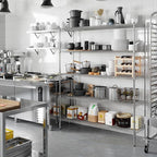 18" Deep x 60" Wide x 74" Height Wire Shelving Kit | 5-Tier | NSF Commercial Storage Rack Unit
