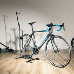 CyclingDeal Upright Bike Stand Floor - Vertical & Horizontal Bicycle Stand Bicycle Storage - Safe & Secure Bike Storage Rack - for Wheels Sizes up to 29" - Bike Rack Garage Bicycle Rack - Classic