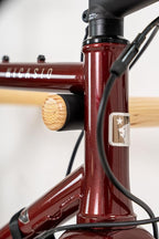 SELVA Rack - Wooden Wall Mount for Bicycle. in Different Sizes and 3 Colors: Natural Pine, Black and White (Natural Pine, 11" 13/16)