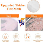 Fine Mesh Laundry Bags for Delicates, 3 Pack (2L+1M) Reusable Wash Bags with Sturdy Zippers, Durable Net Washing Bags for Lingerie, Bra, Sock, Underwear, Baby Clothes, Travel Organizer