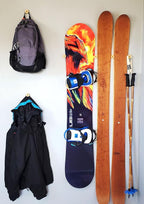 Grassracks Nubbins - Birch Flush Ski Wall Mount & Snowboard Wall Mount - Ski Rack & Snowboard Rack