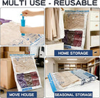 XXL Jumbo Vacuum Storage Bags, 47''X35'' Extra Large Space Bags for Blanket, Bedding, Comforters (4-XXL)