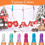 Senbowe 48 Pack Colorful Plastic Clothespins,Heavy Duty Clothes Pins Clips with Springs,Non-Slip Clips for Hanging Clothes,Towels,Crafts,Picture Clips Food Package Clips,Air-Drying Clothing Pin Set